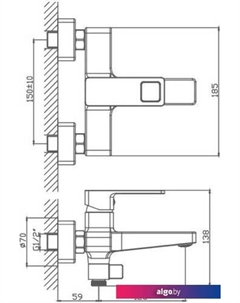 Смеситель HB60615-7 (черный) Haiba