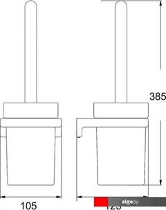 Ершик для унитаза RG1800 Rose