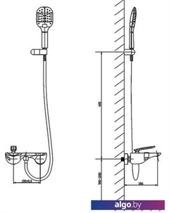 Смеситель Helmi 4014/00-16Y (хром/белый) Timo