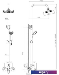 Душевая система DR21070 Decoroom