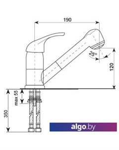Смеситель U-002 342 (графитовый) Ulgran