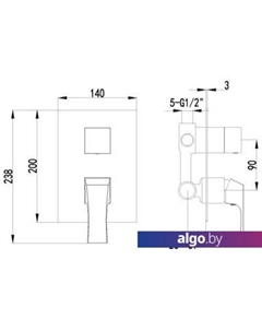 Смеситель Unit LM4528C Lemark