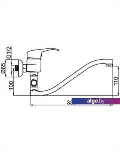Смеситель P-12/G Star (P2GK01) Rubineta