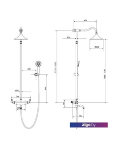 Душевая система LM6162BRG Lemark