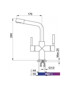 Смеситель 2015 (базальт) Granula