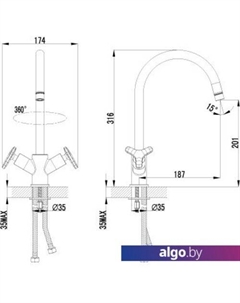 Смеситель Plus Spirit [LM1905C] Lemark