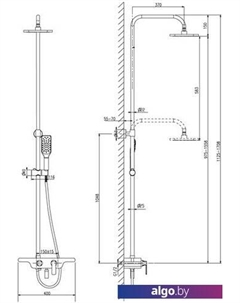 Душевая система Tropic LM7006C Lemark