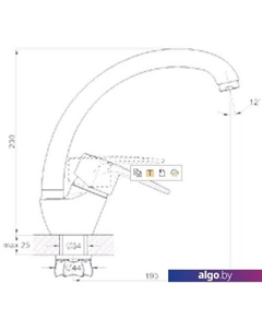 Смеситель 8G4-A181KH (сатин) G.lauf