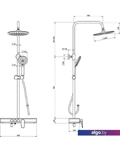 Душевая система Shelfy SHESB3Fi06 Iddis