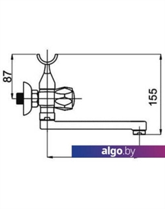Смеситель Milano-1 (C)(K) (M1CK06) Rubineta