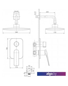 Душевая система Allegro LM5929CW Lemark