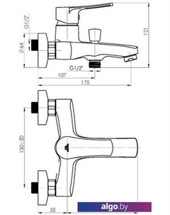 Смеситель Nica-10/K Rubineta