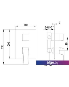 Смеситель Unit LM4527C Lemark