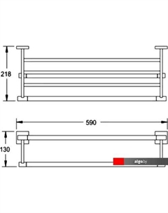 Полка для полотенца RG3008H Rose