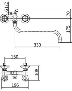 Смеситель PL2209 Plstart
