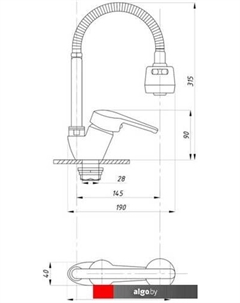 Смеситель TSB-722-1208 Tsarsberg