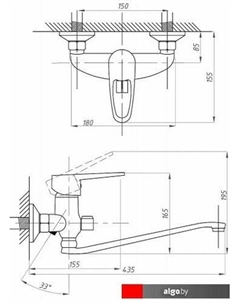 Смеситель FZs-888-126 Fauzt