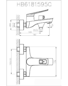Смеситель HB60595 (хром) Haiba