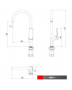 Смеситель Bronx LM3705BLR Lemark