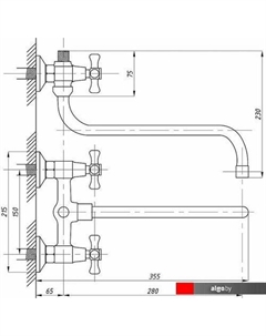Смеситель TSB-118-95 Tsarsberg