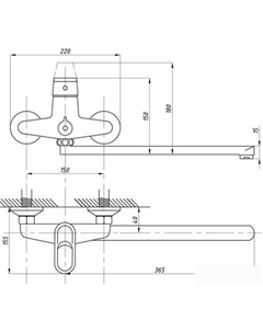Смеситель TSB-950-1207 Tsarsberg
