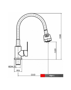 Смеситель A54101 + N7347 Fashun