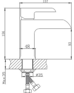 Смеситель HB10805-7 (черный) Haiba