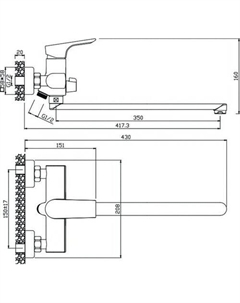 Смеситель Porto 11221PR Olive's