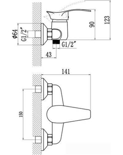 Смеситель S-T3006 Savol