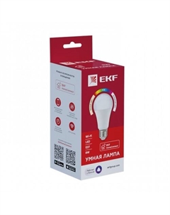 Светодиодная лампочка Connect 8W WIFI RGBW E27 Ekf