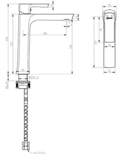 Смеситель Ursus LM7209BL Lemark