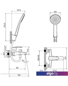 Смеситель Ray RAYBL02i02 Iddis