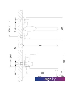 Смеситель Nero LM0251C Lemark