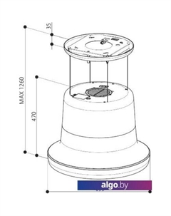 Кухонная вытяжка Glow Plus WH 345.0541.008 Faber