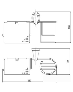 Держатель для туалетной бумаги A1503-1 Fashun