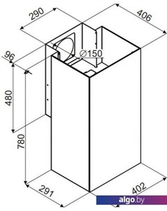 Кухонная вытяжка Bath 402 (нержавеющая сталь) Maunfeld