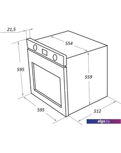 Духовой шкаф EOEFG.566RBG.RT Maunfeld