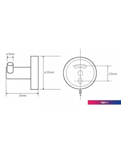 Крючок для ванны Omega 104106032 Bemeta
