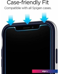 Защитное стекло Glas.TR Slim для iPhone 11 Pro/XS/X 063GL24514 Spigen