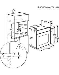 Электрический духовой шкаф EOB6220AOR Electrolux