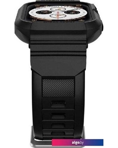 Ремешок Rugged Armor Pro для Apple Watch (45/44 мм) (черный) Spigen