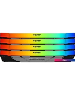 Оперативная память FURY Renegade RGB 4x32ГБ DDR4 3600 МГц KF436C18RB2AK4/128 Kingston