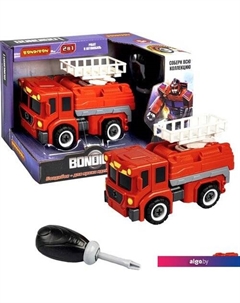 Конструктор ВВ5259 2 в 1 Пожарная машина-робот Bondibon