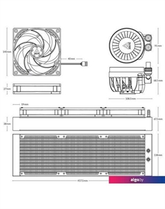 Жидкостное охлаждение для процессора Liquid Freezer III 420 A-RGB Black ACFRE00145A Arctic