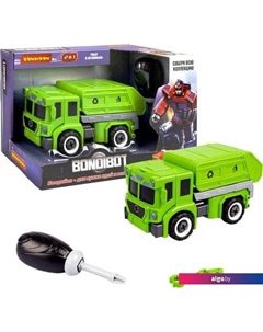Конструктор ВВ5257 2 в 1 Мусоровоз-робот Bondibon