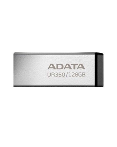 USB Flash UR350 128GB UR350-128G-RSR/BK (серебристый/черный) Adata