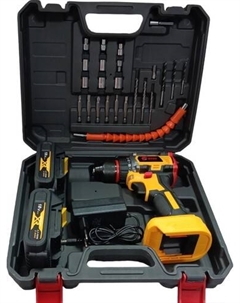 Дрель-шуруповерт AD-18BL (с 2-мя АКБ, кейс, набор оснастки) Edon