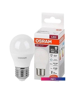 Светодиодная лампа LV CL P60 7 SW/865 230V E27 10X1 RU Osram
