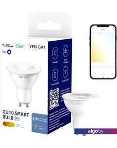 Светодиодная лампа Smart Bulb W1 Dimmable YLDP004 GU10 4.8 Вт 2700K Yeelight