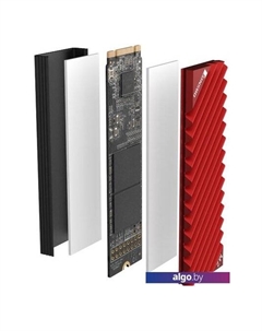 Радиатор для SSD M.2-3 (красный) Jonsbo